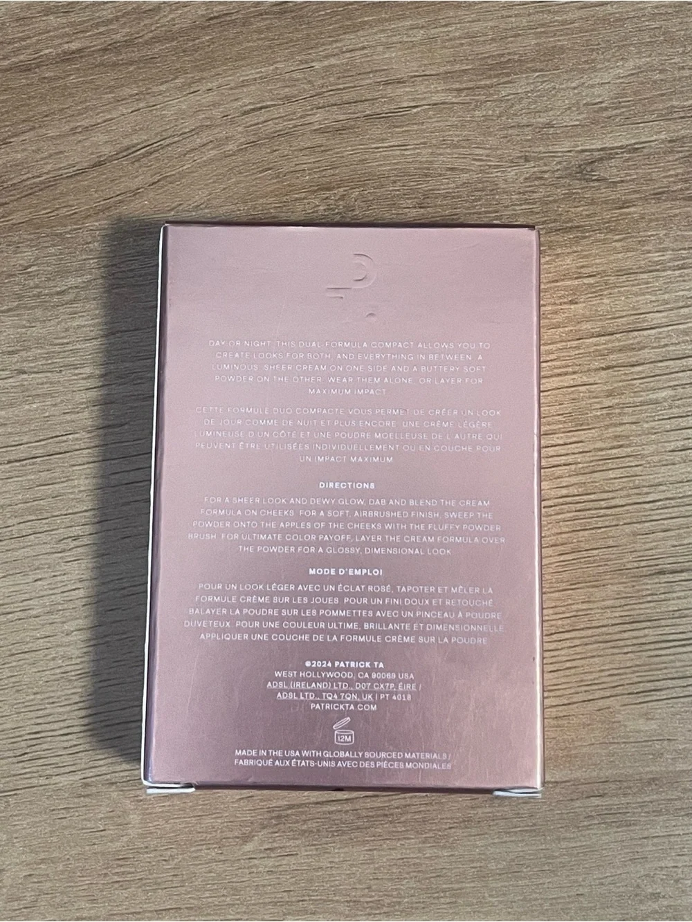 Patrick Ta She Left Me On Red Cream & Powder Blush